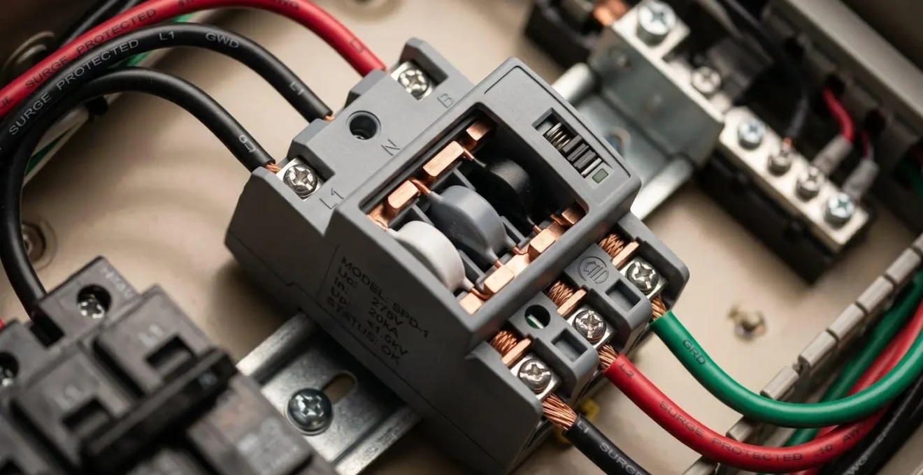 Dispositivo di protezione da sovratensione installato in un quadro elettrico di camper